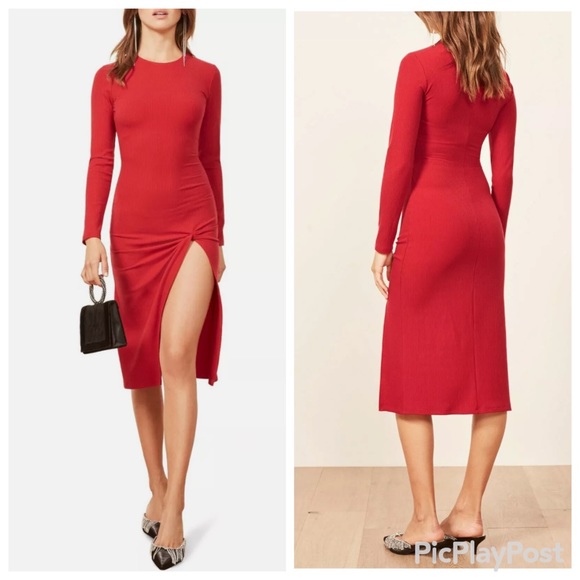 Reformation Dresses & Skirts - Reformation Piazza Ribbed Dress